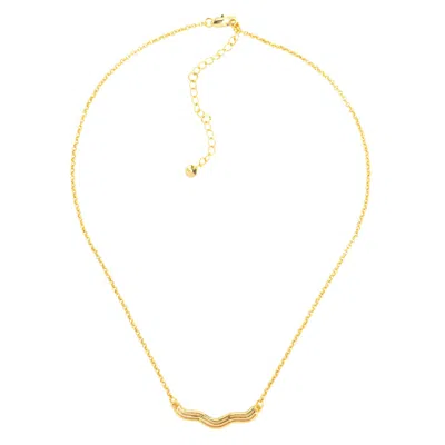 Uchi And Soto Women's Nami Gold Wave Necklace In Gold