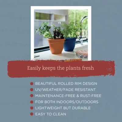 Bloem 20" Ariana Pot Planter, Terra Cotta In Brown