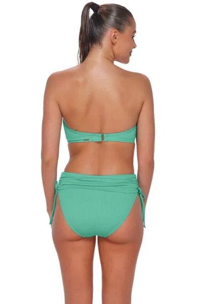 Sunsets Loretta Bandeau Bikini Swimsuit Top In Green