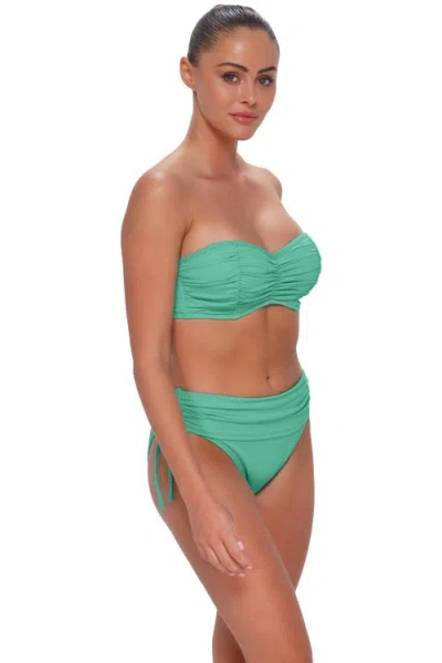 Sunsets Loretta Bandeau Bikini Swimsuit Top In Green