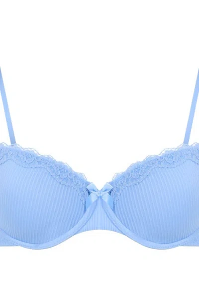 Hunkemoller Hunkemöller Lola Padded Underwired Bra In Blue