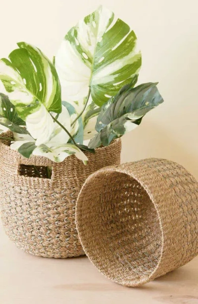 Likha Round Bottom Basket, Set Of 2 In Brown