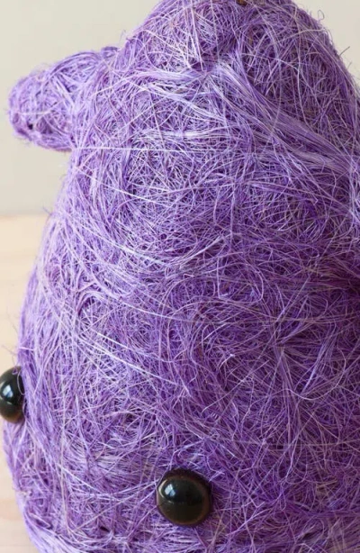 Likha Coco Coir Hanging Planter For Air Plants In Purple