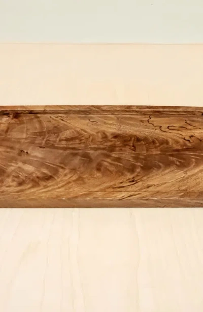 Likha Acacia Rectangular Serving Tray In Brown