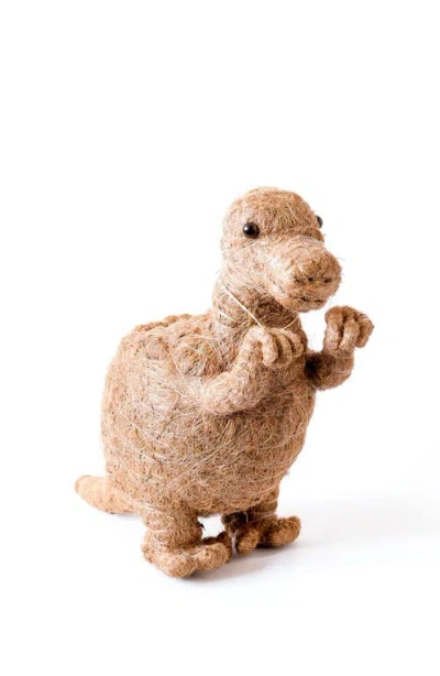 Likha Dinosaur Coco Coir Planters In Brown