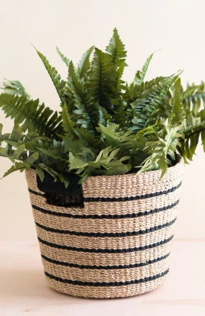 Likha Tapered Basket With Cutout Handles In Neutral