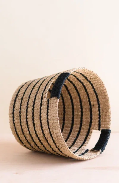 Likha Tapered Basket With Cutout Handles In Neutral