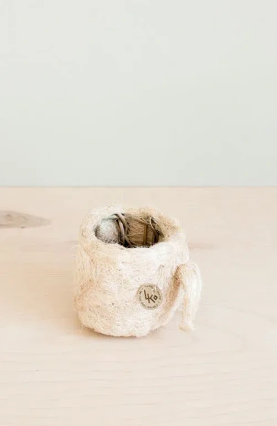 Likha Animal Head Coco Coir Planters In Neutral