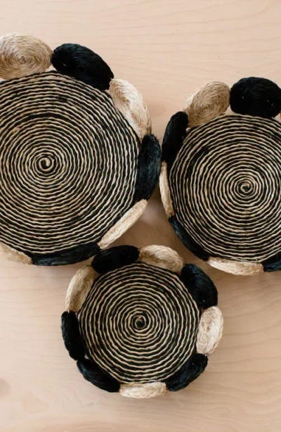 Likha Fruit Basket Circles, Set Of 3 In Multi