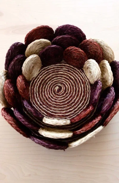 Likha Fruit Basket Circles, Set Of 3 In Multi