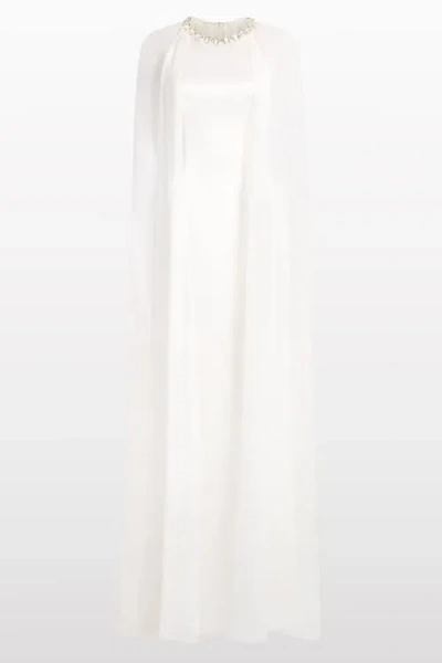 Jenny Packham Dream Catcher Embellished Dress In White
