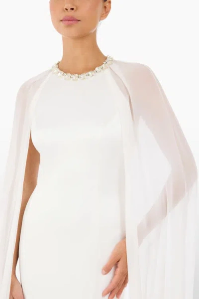 Jenny Packham Dream Catcher Embellished Dress In White