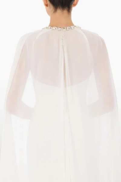 Jenny Packham Dream Catcher Embellished Dress In White