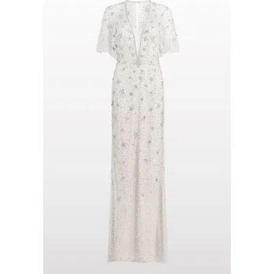 Jenny Packham Sofie Crystal-embellished Gown In White