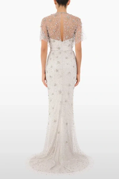 Jenny Packham Sofie Crystal-embellished Gown In White