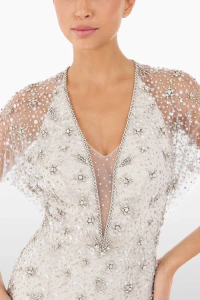 Jenny Packham Sofie Crystal-embellished Gown In White