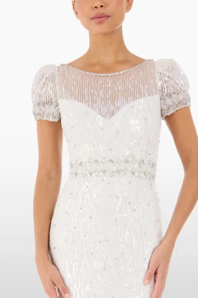 Jenny Packham Sungem Sequin-embellished Dress In White