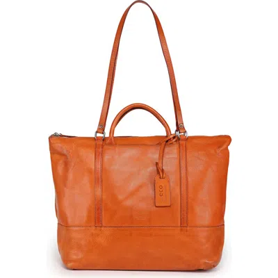 Old Trend Crocus Genuine Leather Spacious Carryall Tote In Brown