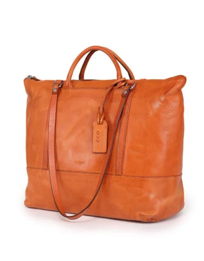 Old Trend Crocus Genuine Leather Spacious Carryall Tote In Brown