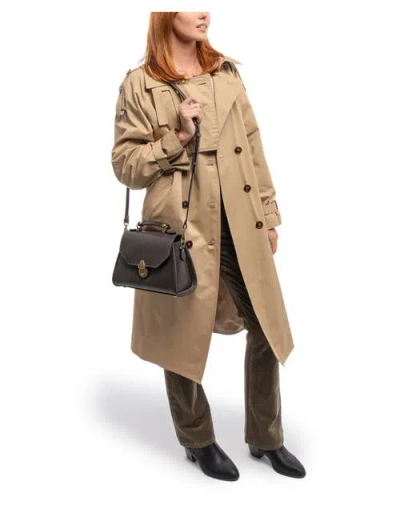 Old Trend Laurel Genuine Leather Classic Everyday Satchel In Gray