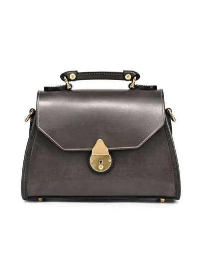 Old Trend Laurel Genuine Leather Classic Everyday Satchel In Gray