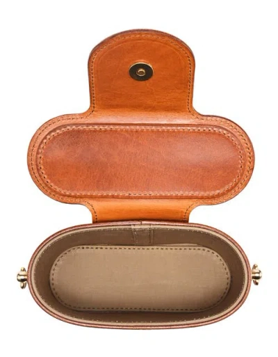 Old Trend Begonia Genuine Leather Vintage Case Crossbody In Brown