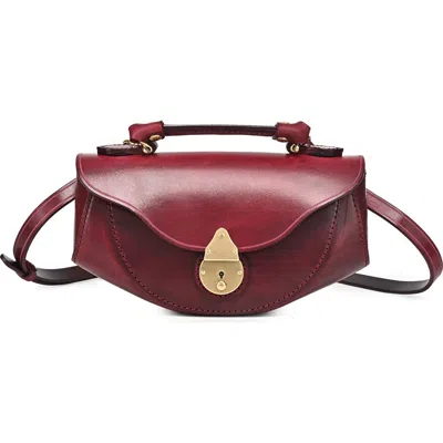 Old Trend Azalea Genuine Leather Vintage Everyday Crossbody In Burgundy