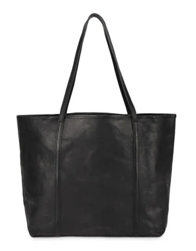 Old Trend Alder Genuine Leather Everyday Shoulder Tote In Black