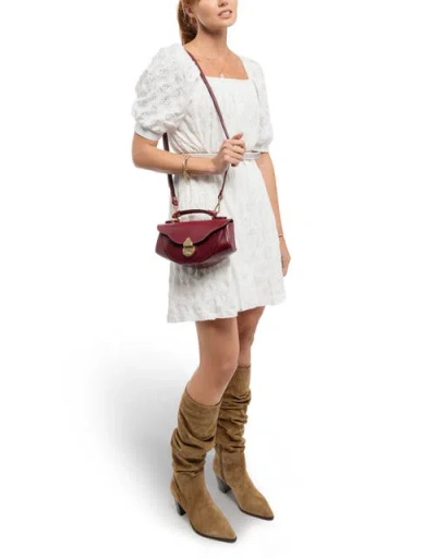 Old Trend Azalea Genuine Leather Vintage Everyday Crossbody In Burgundy