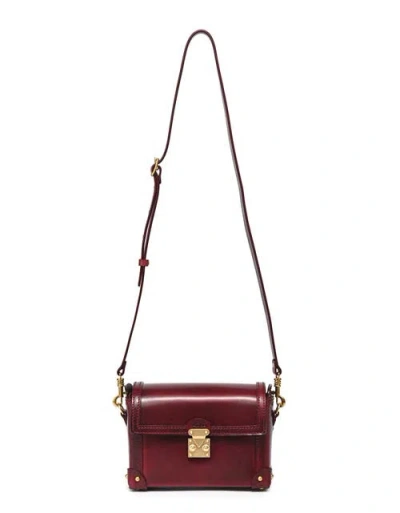 Old Trend Azalea Genuine Leather Vintage Case Crossbody In Burgundy