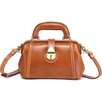 Old Trend Azalea Genuine Leather Mini Doctor Satchel In Brown