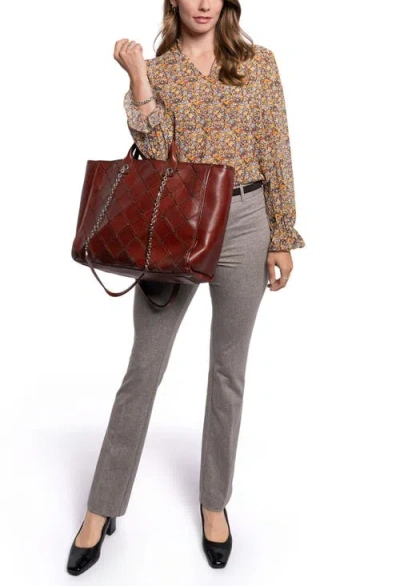 Old Trend Mermaid Genuine Leather Oversized Carryall Tote In Brown