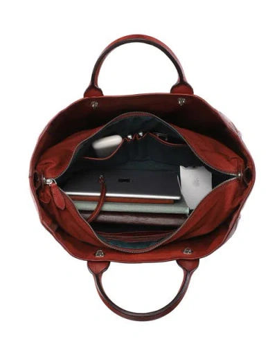 Old Trend Mermaid Genuine Leather Oversized Carryall Tote In Brown