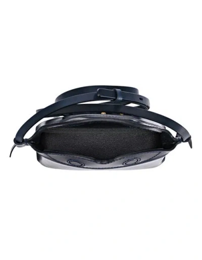 Old Trend Snapper Genuine Leather Vintage Everyday Crossbody In Blue