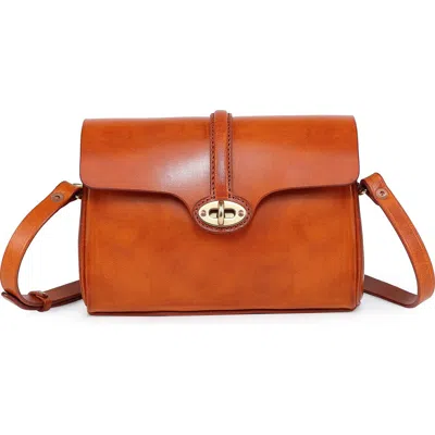 Old Trend Laurel Genuine Leather Vintage Slim Crossbody In Brown
