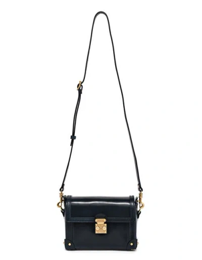 Old Trend Azalea Genuine Leather Vintage Case Crossbody In Blue