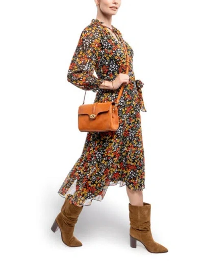 Old Trend Laurel Genuine Leather Vintage Slim Crossbody In Brown