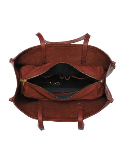 Old Trend Clivia Genuine Leather Structured Carryall Tote In Brown