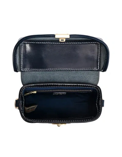 Old Trend Azalea Genuine Leather Vintage Box Crossbody In Blue