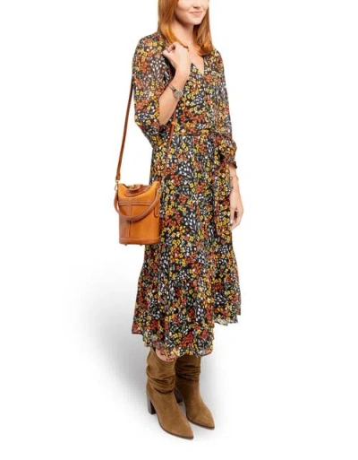 Old Trend Begonia Genuine Leather Vintage Bucket Crossbody In Brown