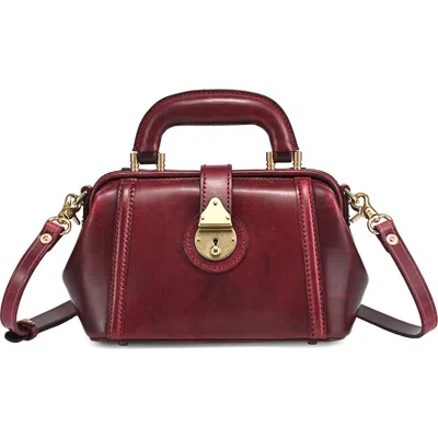 Old Trend Azalea Genuine Leather Mini Doctor Satchel In Burgundy