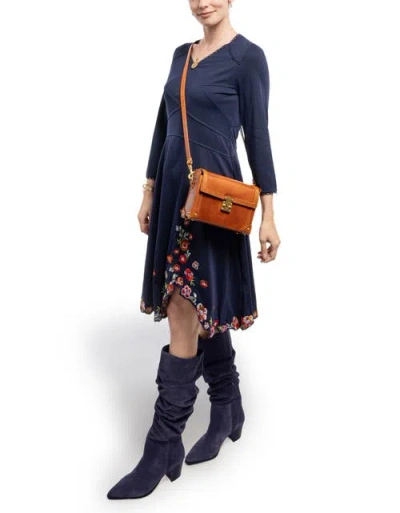 Old Trend Azalea Genuine Leather Vintage Case Crossbody In Brown