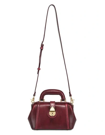 Old Trend Azalea Genuine Leather Mini Doctor Satchel In Burgundy