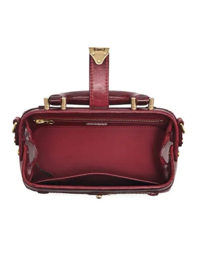 Old Trend Azalea Genuine Leather Mini Doctor Satchel In Burgundy