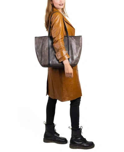 Old Trend Alder Genuine Leather Everyday Shoulder Tote In Brown