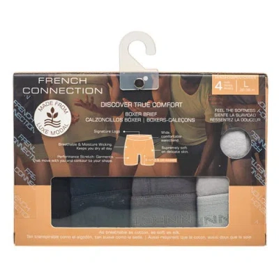 French Connection 4-pack Modal Boxer Brief In Gray