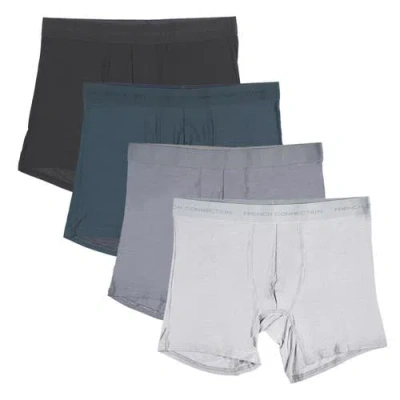 French Connection 4-pack Modal Boxer Brief In Gray