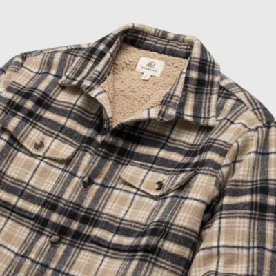 Surfside Supply Co. Skip Fleece Shirt Jacket In Brown