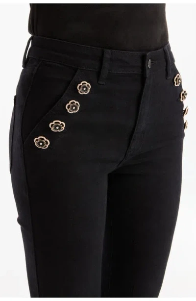 The Noli Shop Allegra Rose Jean In Black