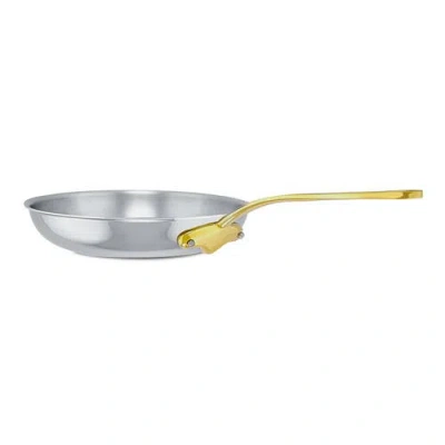 Mauviel M'cook B 5-ply Frying Pan With Brass Handles, 7.9-inch In Gray